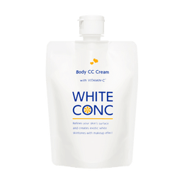 日本WHITE CONC 身体美白CC霜 嫩肤提亮烟酰胺身体乳 婚纱素颜霜 #葡萄柚香 200g 冷白皮作弊器【林允同款】