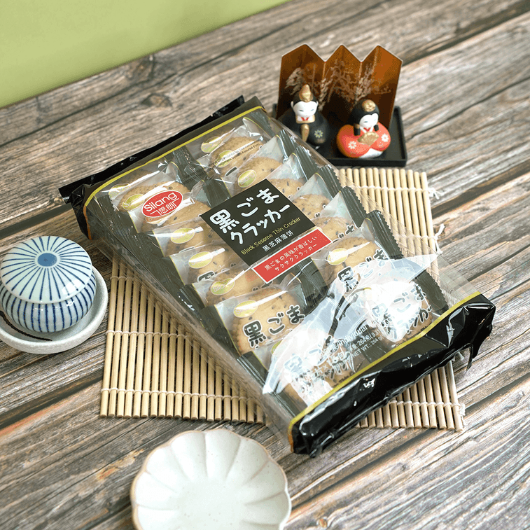 Black Sesame Cracker, 9.31 oz 5