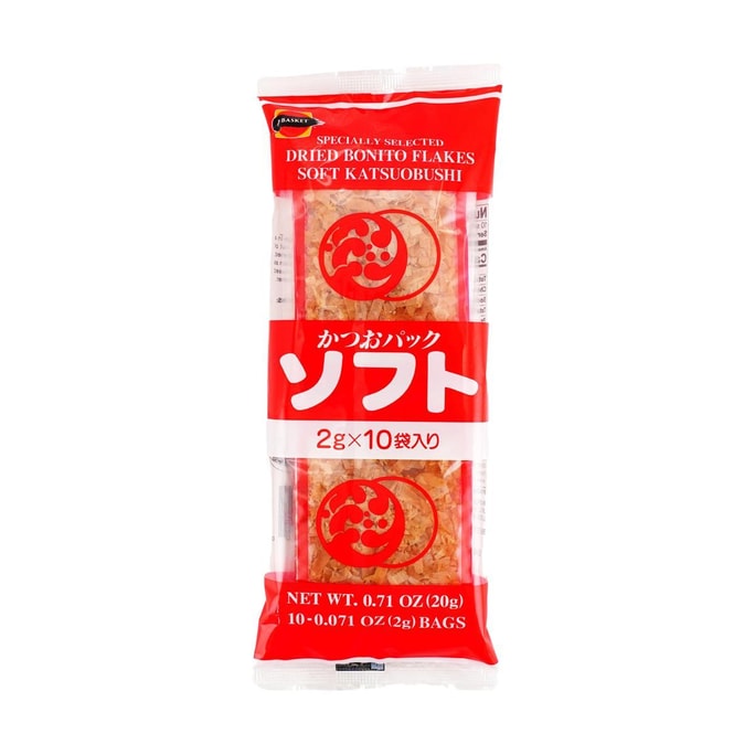 日本J-BASKET 特級木魚花 乾鰹魚片柴魚片 2g*10包 20g【可製作日式高湯烏龍麵湯底大阪燒】