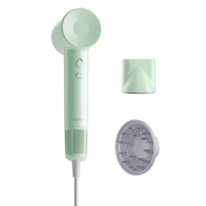 Laifen SE Lite 입문용 고속 헤어드라이어: 강력한 풍량, 빠른 건조, 저소음, 휴대성으로 가정, 기숙사, 생일이나 발렌타인데이 선물로 적합합니다. [노즐 2개 포함] [그린]