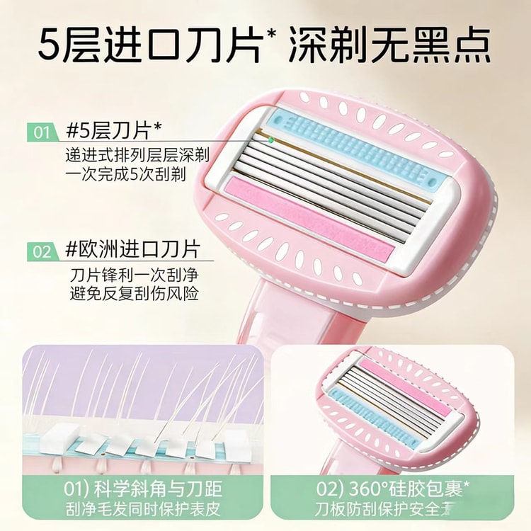 中国直送】Jianmei Innovation レディース脱毛カミソリ、脇毛・脚毛