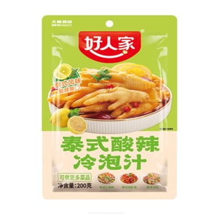 Thai Sour and Spicy Cold Brewing Juice - Cold Salad with Chicken Claw Seasoning Sauce Thai Seafood Sour and Spicy Cold Salad Sauce 200g * 1 bag