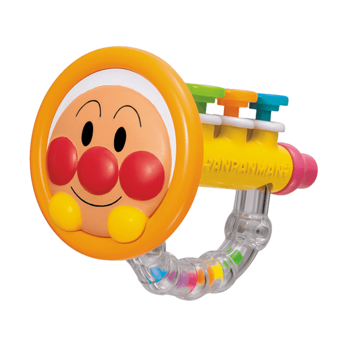 Anpanman Toy Rainbow Horn Educational Musical Instrument for Blowing, 9 months+