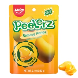 Amos Peelable Mango Candy Peelerz Gummy Mango Peeling CandyResealable 2.19oz Bag