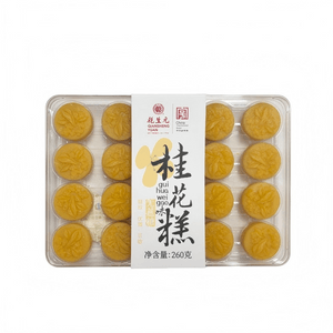 【中国直邮】 乾生元 桂花糕 口感细腻 清甜不腻 中华老字号 苏州特产小吃伴手礼 中式糕点早茶 260g 1盒