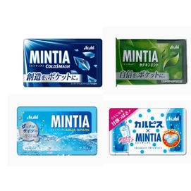 MINTIA Menthol Candy, 4 Flavors, Combo Pack E (4 boxes total)