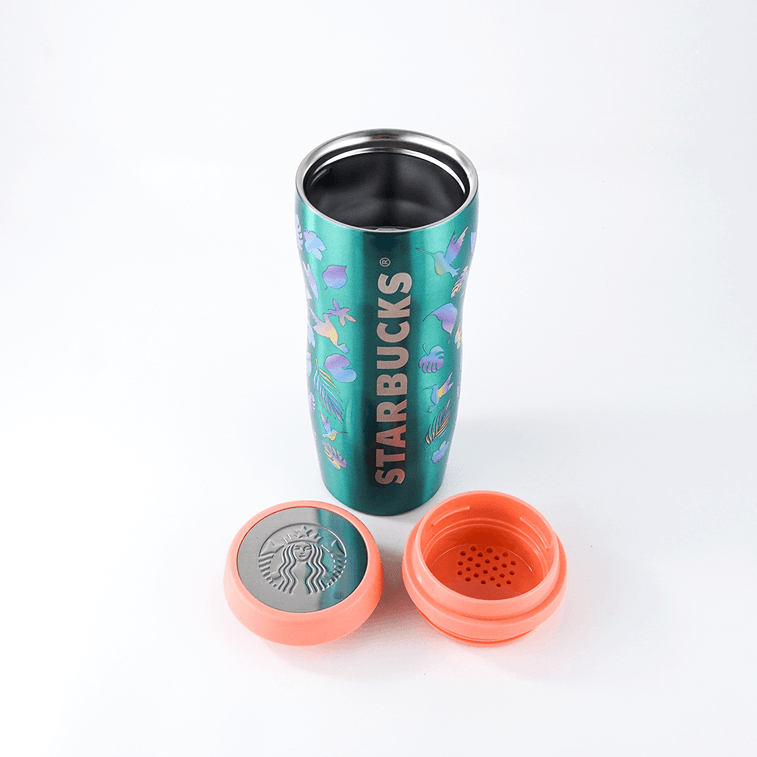 ステンレス製魔法瓶 カラフルサマー柄 355ml 4