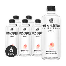【超值装】元气森林 外星人电解质水 白桃味 500ml*6【0白砂糖0卡】
