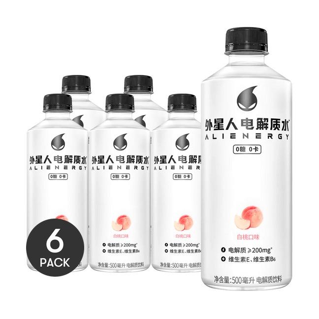 【超值装】元气森林 外星人电解质水 白桃味 500ml*6【0糖0卡】