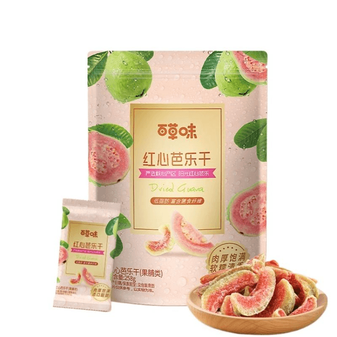 [중국 직송] 비앤치어리 건조구아바(레드하트 1개) 258g*1봉지
