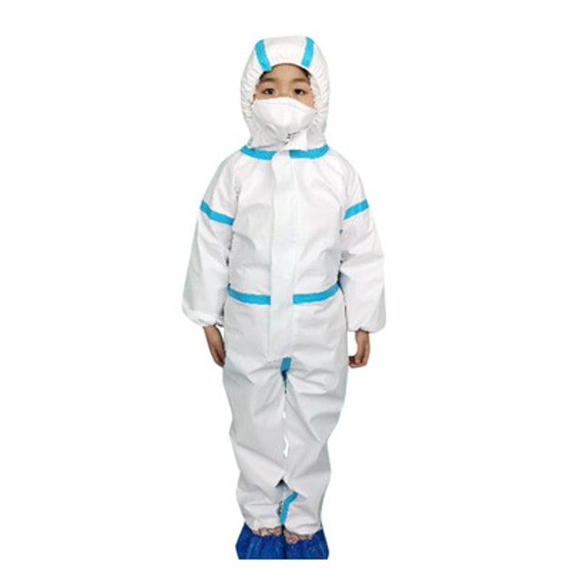 商品详情 - 【中国直邮】2022年新品 儿童防护服全身透气小孩连体一次