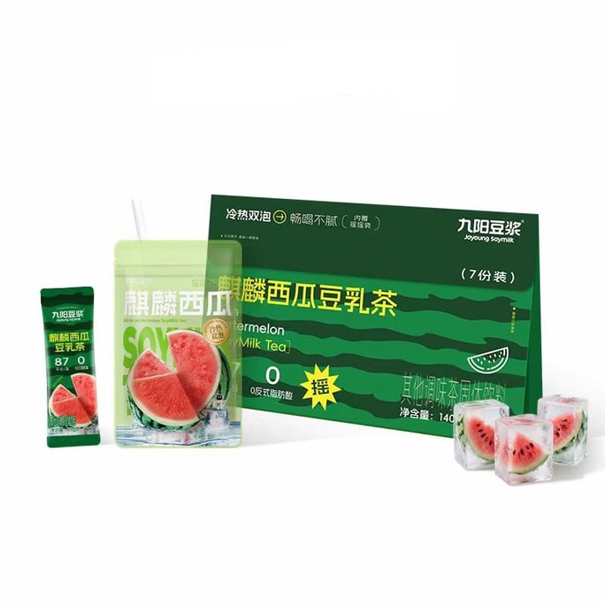 【中國直郵】 九陽豆漿 麒麟西瓜豆乳茶 140g*1盒