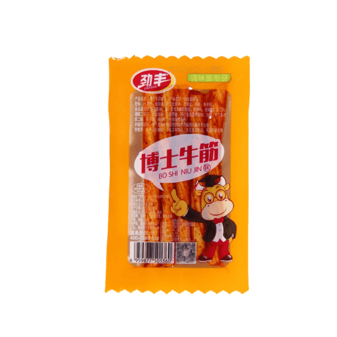 [중국 직배송] 진풍닥터 소고기 힘줄 매운맛 스트립 20g*6팩