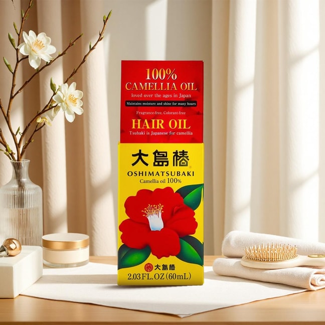OSHIMA TSUBAKI 100% Natural Camellia Seed Oil 60mL For Hair