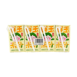 六养 鲜玉米汁 早餐谷物饮料 125ml*4盒【配料干净 低糖低卡 富含膳食纤维】