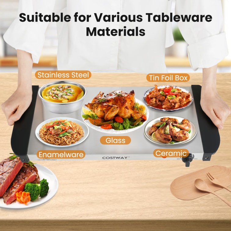 【美国直邮】 科市威 120V 60Hz 电助餐保温炉 三个可拆卸餐盘食物保温机 7