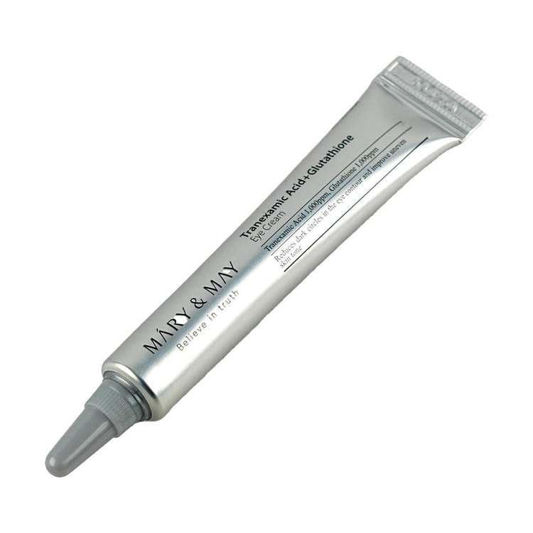 MARY&MAY Tranexamic Acid + Glutathione Eye Cream, 0.42 oz.【Mini】