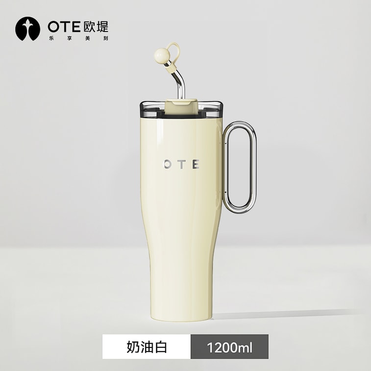 【夏天必备】OTE欧堤欧堤 316不锈钢巨无霸保温杯保冷杯冰霸杯 红色 1.2L 6