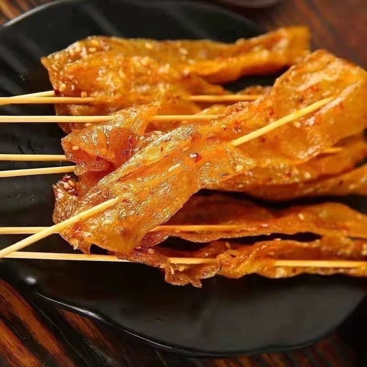 老式大擼串辣條 素食豆製品 黑鴨味 102g 【小賣部經典懷舊零食】【甜辣鮮香 越嚼越香】 5