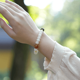 灵隐祈福 多宝白菩提手链 非遗合香珠手串  福气满满