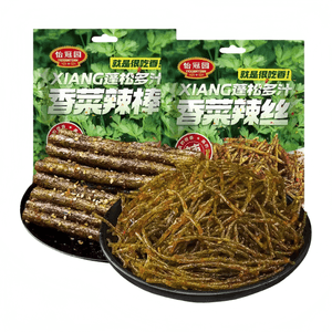 Yiguan Garden Mixed Flavor Spicy Strips with Cilantro  Spicy Shreds, Spicy Sticks  58g*6 packs