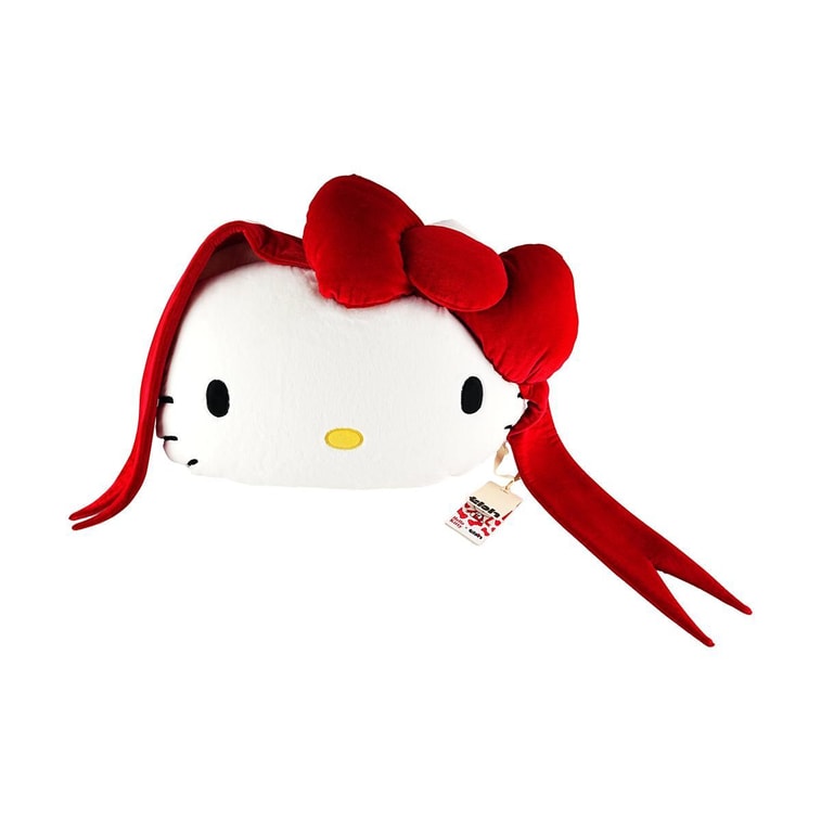 THE BEAST野獸派 Hello Kitty × tbh 二合一法蘭絨 蝴蝶結抱枕毛毯兩用【情人節禮物】 8