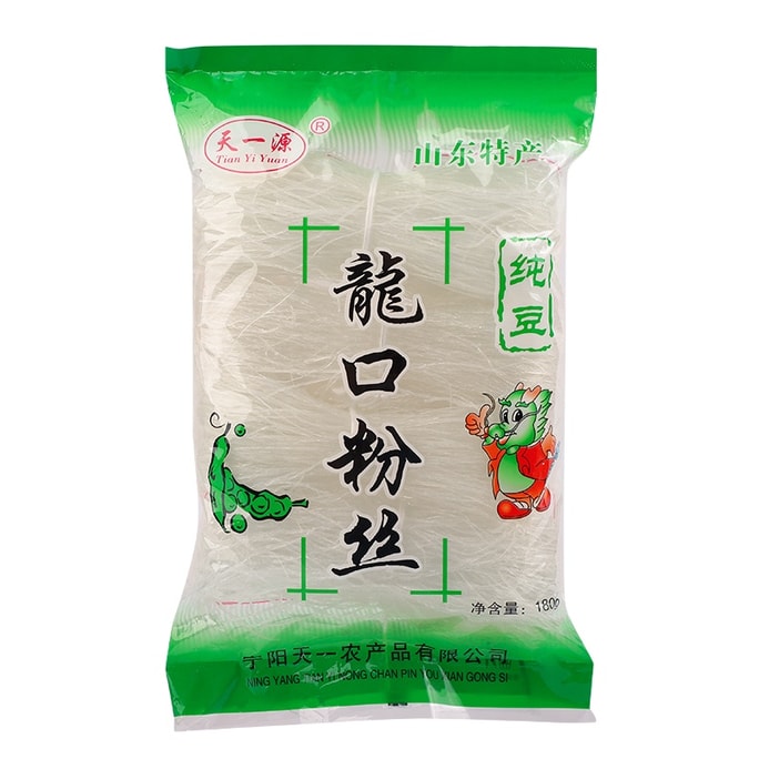 【中国直邮】 柠e购精选 正宗龙口绿豆粉丝白扇贝蒜蓉生蚝凉拌豌豆龙须(180g)(1包)