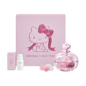 THEBEAST野兽派 Hello Kitty 奶油玫瑰晶石香盒香氛香薰 中号【奶油玫瑰香调】【扩香晶石】