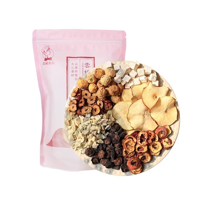 Apple and hawthorn tea water dry slice health care pot scraping tea ingredients 198g per bag,