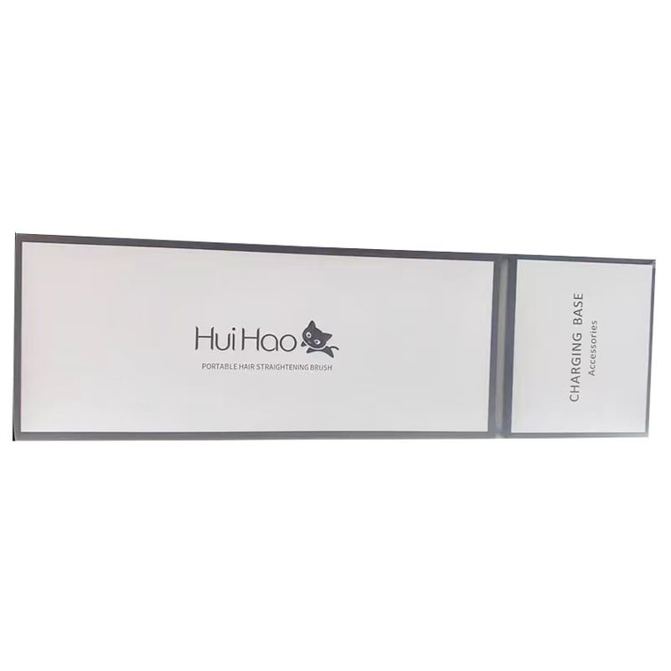 中国 HuiHao 液晶ディスプレイマイナスイオン縮毛矯正ワイヤレス縮毛矯正コーム黒 1 個 9