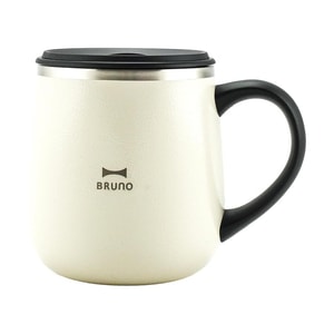 【日本直邮】日本 BRUNO 保温杯子咖啡杯 真空双层 保温保冷两用 象牙白 320ml