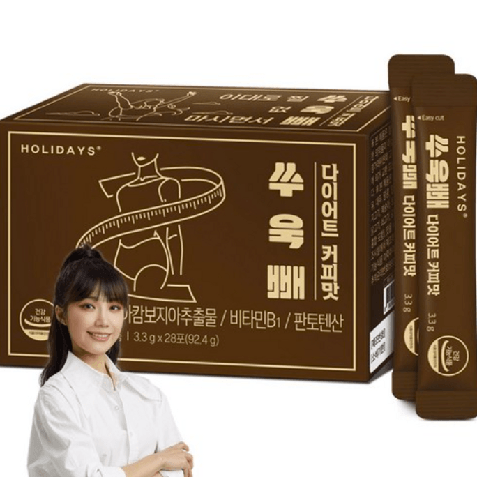 【A PINK Jung Eun Ji's PICK】 韩国 HOLIDAYS 膳食补充剂咖啡味 28 Pack/Box