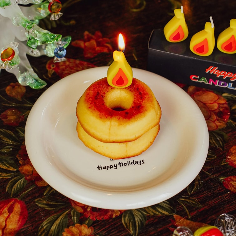 Birthday Candles Party Cake Candles Flame, 6-Pack, 4.72 inches 3
