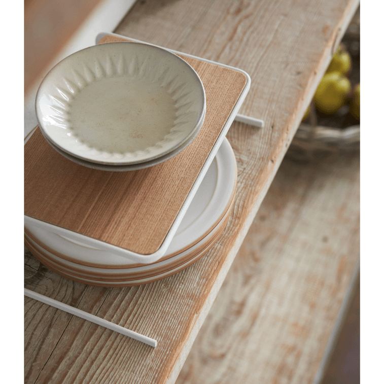 Dish Riser - Small - Steel + Wood 1 piece 5