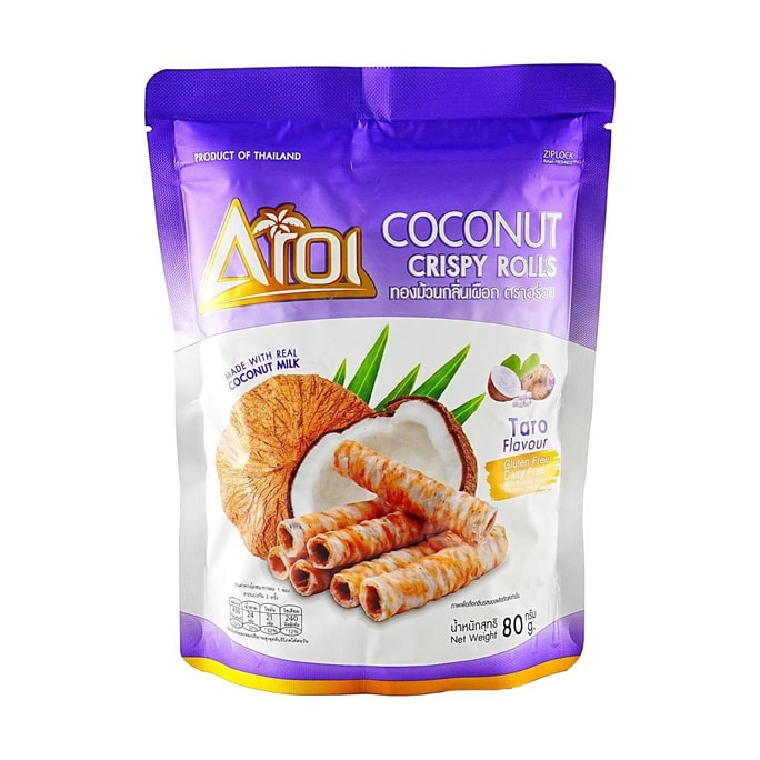 Crispy Coconut  Egg Roll Taro Flavor 2.82 oz 