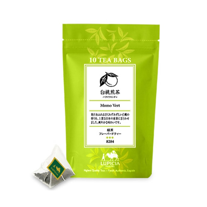 【日本直郵】LUPICIA 白桃煎茶 袋裝 10袋入