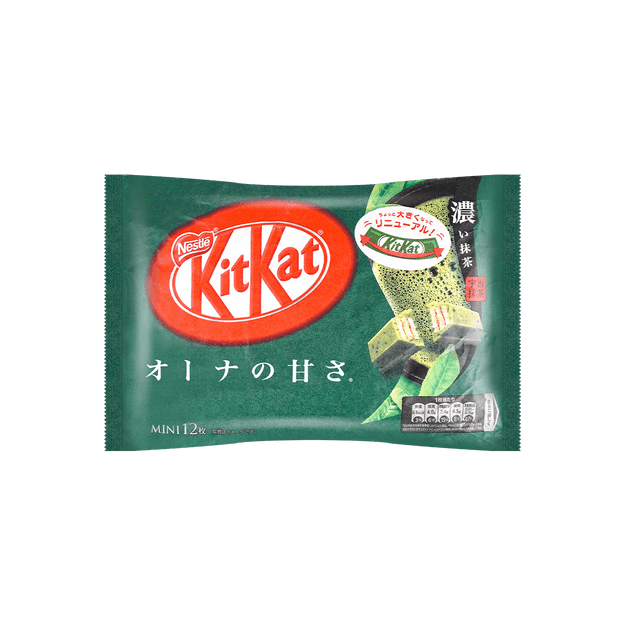 商品详情 - 日本NESTLE雀巢  KITKAT 夹心威化巧克力 特浓抹茶味 12枚入 - image  0