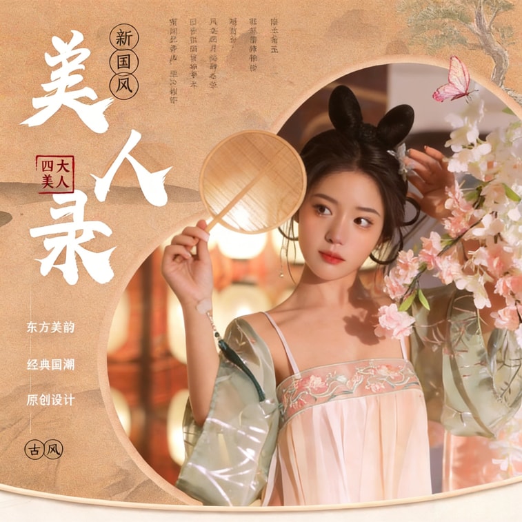 Lingerie Set - Yuhuan One Size (80-120 lbs) Traditional Hanfu Style Teasing & Sensual Nightwear Passionate Cosplay No-Undressing Required Alluring Ensemble 1 Set [Separate Ruqun Skirt + Robe + Thong] 3