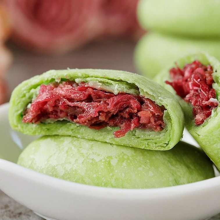 【中國直郵】 健康其他 玫瑰花餅 五味組合 300g*1盒 4