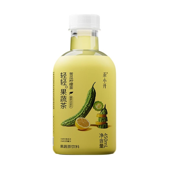 茶小开 轻轻果蔬茶 苦瓜柠檬茶 450ml