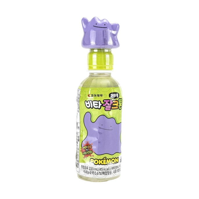 Pocket Monster Ditto Beverage  Apple Flavored 7.44 fl oz【Anime Finds】