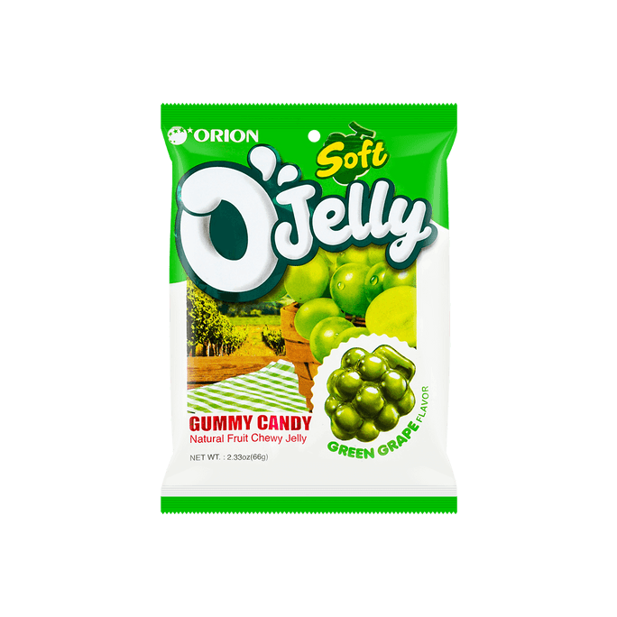 O'Jelly Green Grape Gummy Jelly, 2.33oz