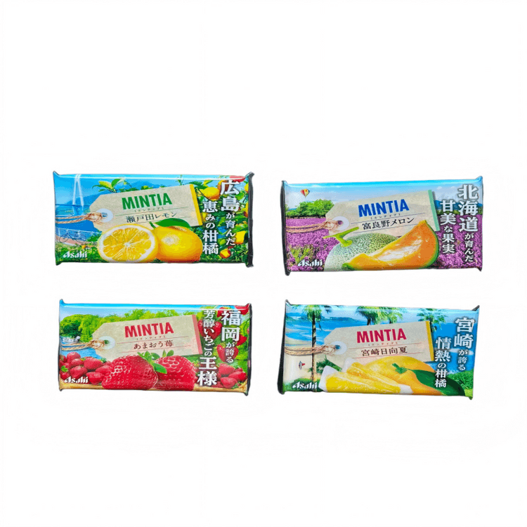 ASAHI MINTIA Cooling Candy 4 Flavors Combo Pack 4 Boxes B - Yami.com