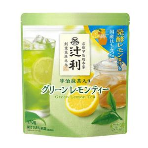 【日本直郵】 日本 片岡物產 辻利宇治抹茶青檸檬茶 170g