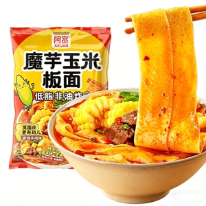 바이자 아관 곤약 옥수수면, 110g*1봉, 즉석면, 조리 후 바로 섭취 가능 [다이어트 식사 대용]