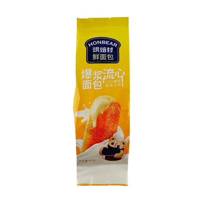 烘焙村 爆漿流心麵包 牛奶口味 85g