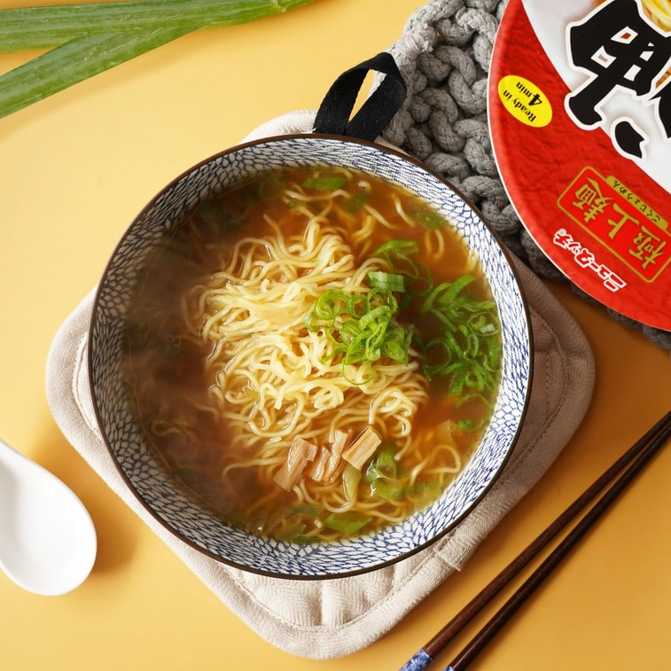 ニュータッチ醤油ラーメンカップ、3.39オンス 4
