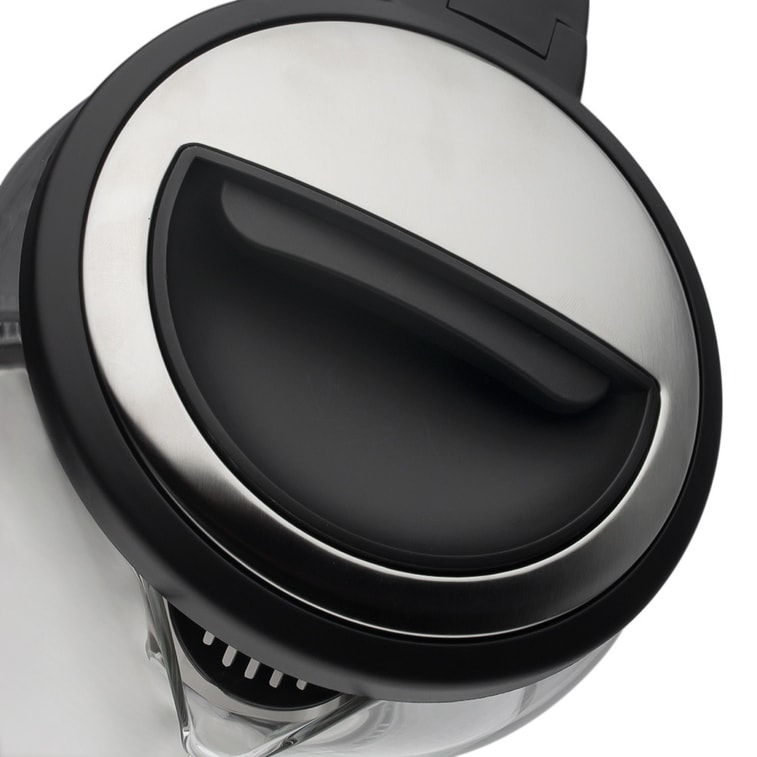 Electric kettle 2.5L glass and stainless steel 110V 3