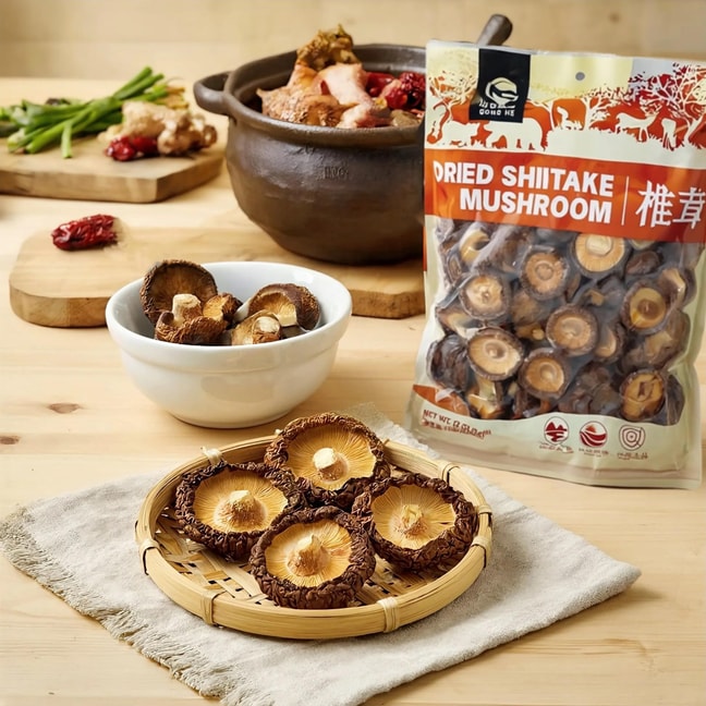 Dried Shiitake Mushroom - ZhiRong, 12 oz