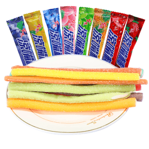 【中国からの直送】宏源良嘴スティックソフトキャンディと甘酸っぱいフルーツ風味キャンディ子供の頃の懐かしいおやつとスナックミックスフレーバー16g*8本